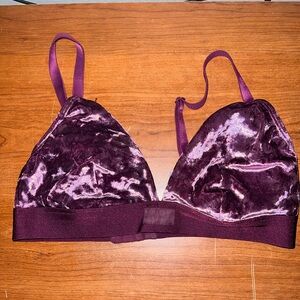 PINK Crushed velvet bra